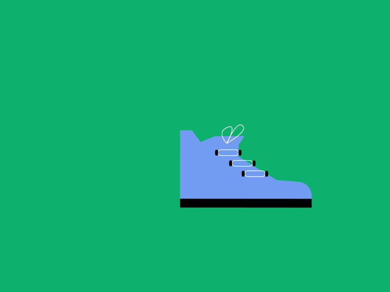 Walking Shoes after effect animation design gif illustratrion loop motion motiongraphics shoe shoes sneakers sport walk walkcycle