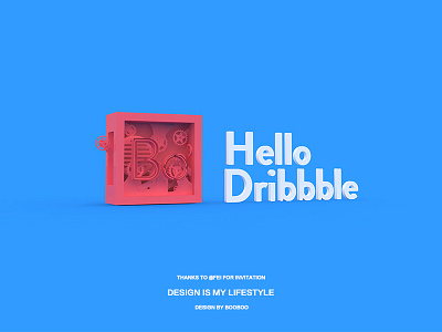 Hello Dribbble c4d ui