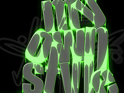 Myownstyle glow graffiti green my own slime style