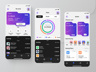 Finance app - Mobile app app app design bank banking banking app concept design finance finance app interface mobile app mobile design mobile ui ui