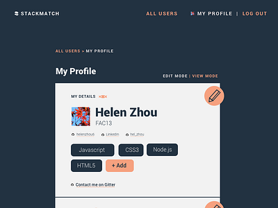 Profile Page