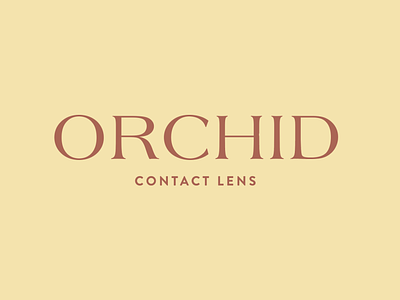 Orchid Contact Lens creative logo luxury typogaphy