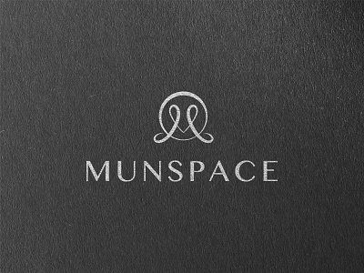 Munspace black cafe coffee elegant line logo luxury mark silver