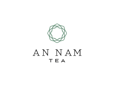 An Nam Tea aesthetic brand creative idenity line art logo luxury mark marks typo