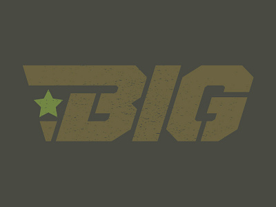 Big Supplement Fitness Logo army branding camo fitness icon logo mark military star supplement texture woodland