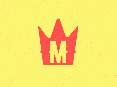 Taqueria El Monarca crown icon illustrator logo logomark m red restaurant tacos taqueria texture yellow