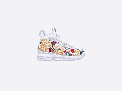 King's Cloak Lebron 15s basketball footwear hypebeast illustration illustrator kith lebron shoe sneakers texture