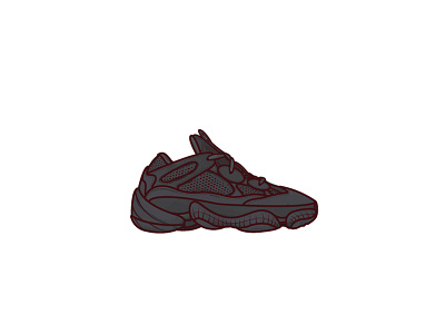 “Utility Black” Adidas Yeezy Desert Rat 500