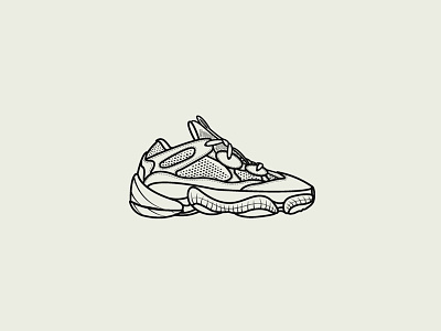 Adidas Yeezy Desert Rat 500 adidas desert flat flat design illustration illustrator kanye rat shoes sneakers yeezy