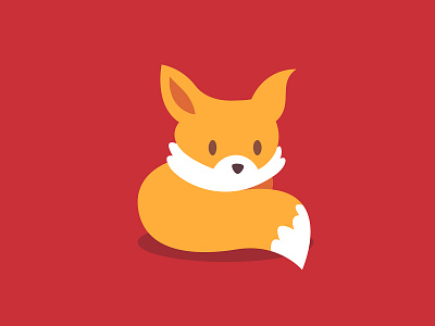 Cute fox art character character design cute design flat fox fox logo foxy illustration illustrator logo minimal vector