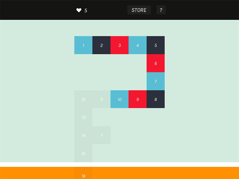 Screen Flow [Animation] animation colors flat game ios minimal panels slide squares ui