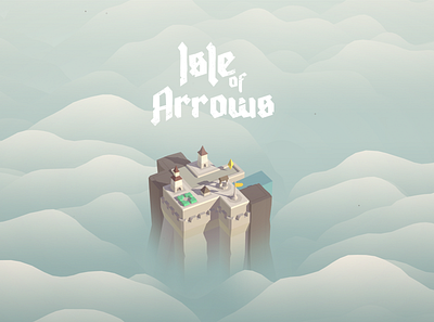 Isle of Arrows 3d castle clouds colors game ios isometric low poly tower