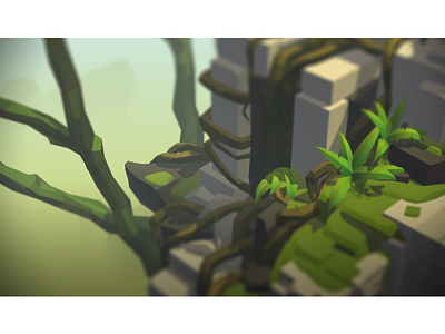 Lara Croft GO game go hitman go ios jungle lara croft low poly temple