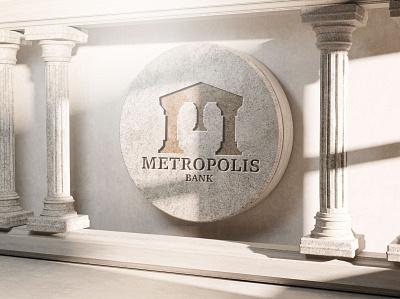 Metropolis Bank branding design graphic design illustration logo