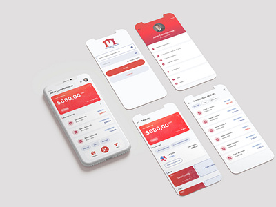 Banking App app branding design graphic design ui ux