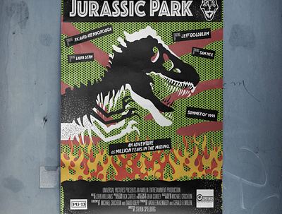 Jurassic Park Movie Poster graphic design illustration vector