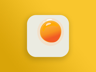Day 005 - App icon app icon breakfast dailyui egg icon ios ui yellow