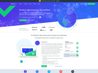 2Checkout Website Design design ui web