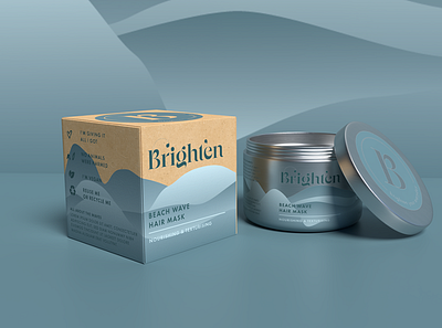 Brighten Packaging branding gradient graphic design labels logo minimal minimalism packaging