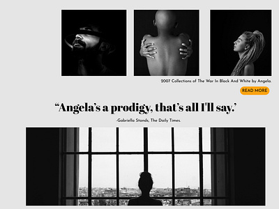 Continuation of Angela Photography Studios design