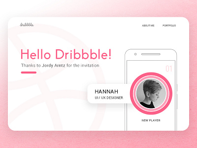 First Shot Dribbble app design debut first shot graphic design ui ux web design