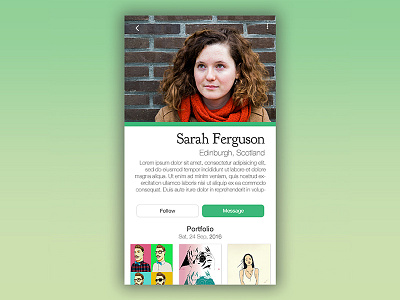 Daily UI Challenge 006 - User Profile app design daily ui daily ui challenge graphic design ui user profile ux web design