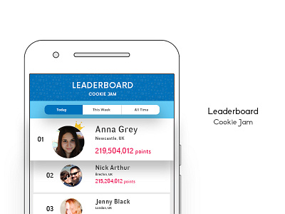 Daily UI Challenge 019 - Leaderboard app design daily ui daily ui challenge graphic design leaderboard ui ux web design