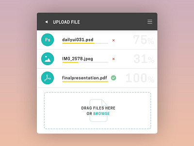 Daily UI Challenge 031 - File Upload app design daily ui daily ui challenge file upload graphic design ui ux web design
