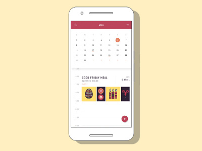 Daily UI Challenge 038 - Calendar