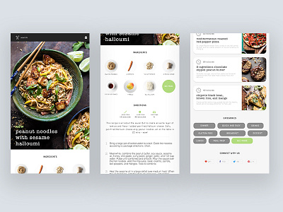 Daily UI Challenge 040 - Recipe app design blog post daily ui daily ui challenge graphic design recipe ui ux web design