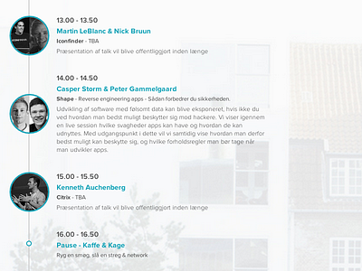 Agenda - #condevdk