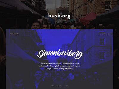 busb.org – Personal website