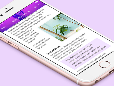 Modern Talking Magazine, scrolled apple blog gradient ios ios10 iphone mockup share sketchapp smartphone typography web