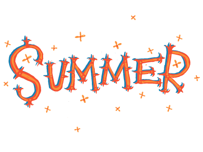 Just some Letters color handlettering lettering summer type typography vector