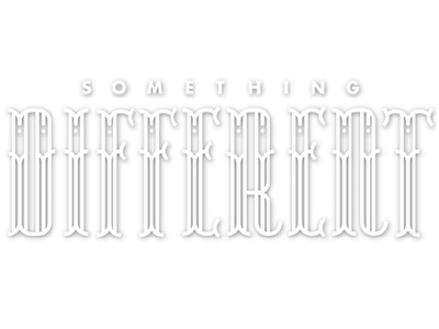 Something Different show scad futura geometry lettering display white typography
