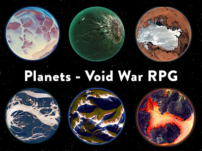 Assorted Planets graphic design planets