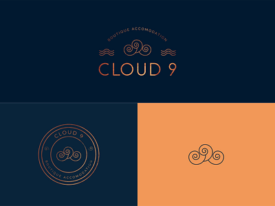 Cloud 9 design graphic design hotel logo logo design logotype mark unused