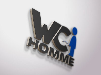 WC Homme V2 logo man sign wc