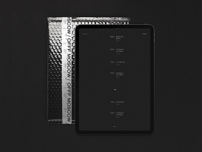 OFFF Moscow '19 black blackandwhite brand brand identity branding cover dark design idenity interaction label minimal mockup packaging texture type ux web