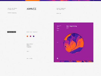 New Beginning [XXMVII] Edit:Tropical Ghost color cover dark fullscreen label lp minimal music musiclabel sound web