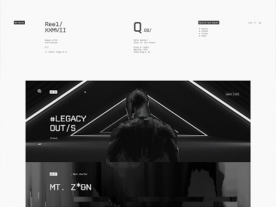 Reel / XXMVII color cover dark fullscreen glitch label lp minimal music musiclabel sound web
