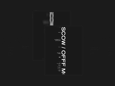 OFFF.Moscow/2019 [Teaser] black dark event festival minimal web