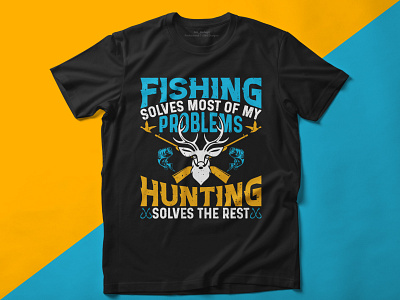 Hunting Fishing T-Shirt Design