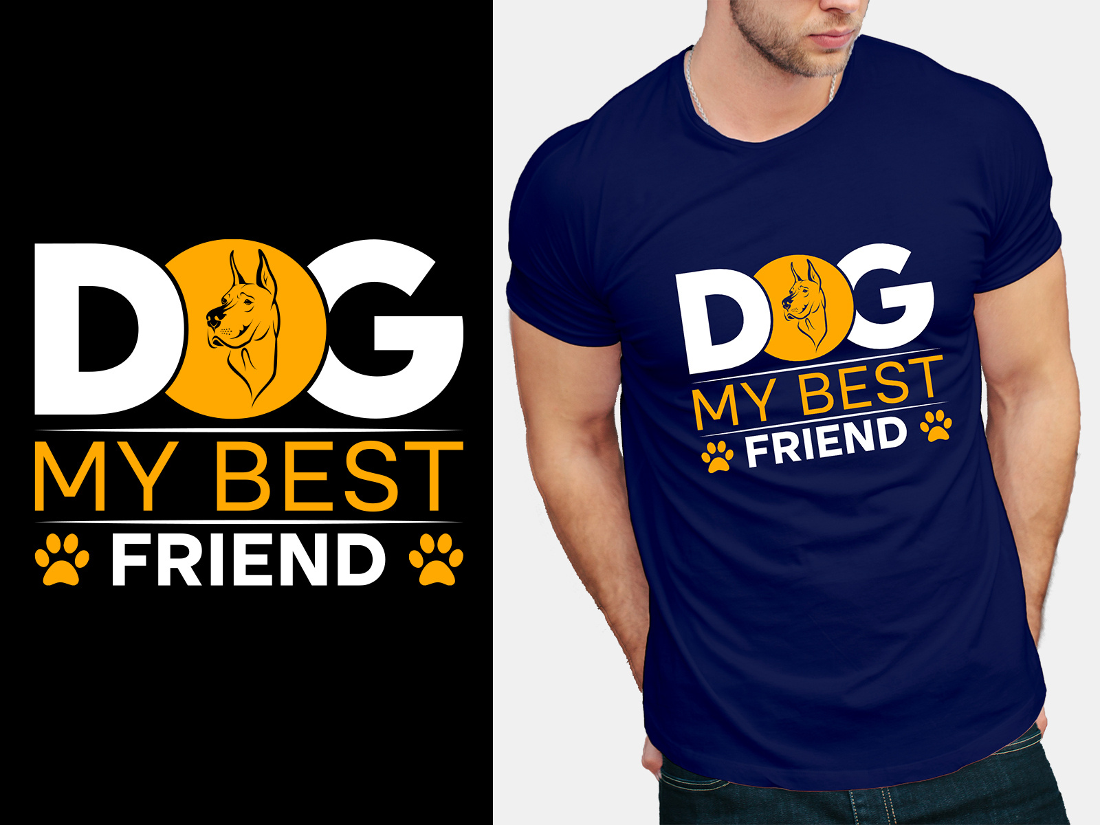 Dog TShirt Design by Bishojit Chandra on Dribbble