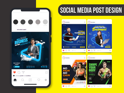 Social media posts, instagram & facebook banners  design
