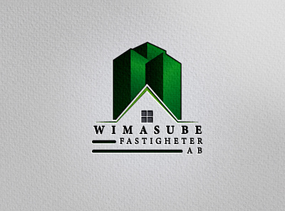 WIMASUBE FASTIGHETER AB creative creativity designer graphic design logedesign logo realestate simple