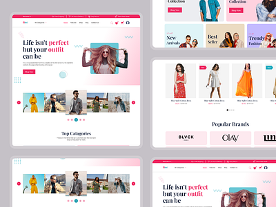 Stylish & Chic: A Concept Design for a Modern Clothing Store branding design ui ux