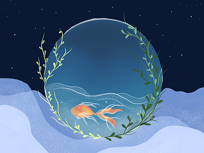 Fish - Blue 3d animation branding design graphic design ill illustration logo motion graphics vector