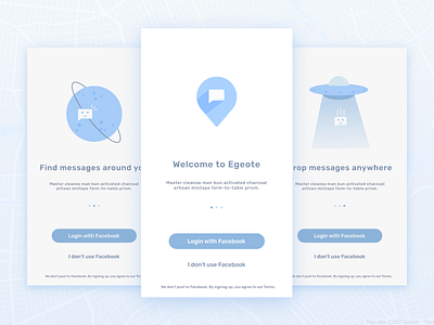 Egeote Onboarding app character clean design flat icon illustration mobile onboarding ui ux vector