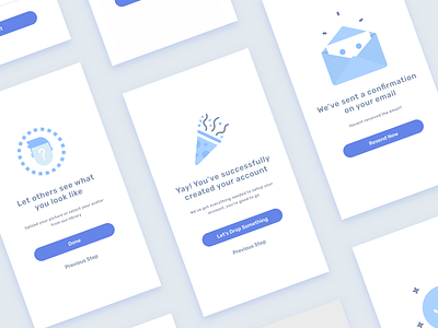 Egeote User Onboarding app clean concept illustration interface ios minimal mobile ui ux